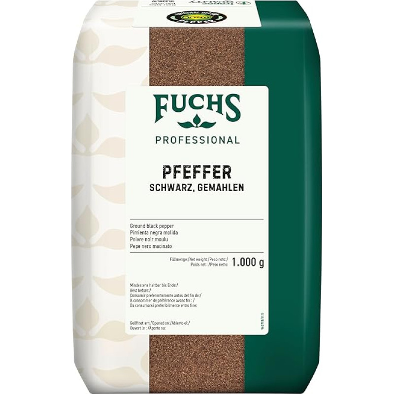 Fuchs Pfeffer Schwarz gemahlen 1 kg
