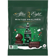 After Eight After Eight Nestlé After Eight Winter Pralines, Gluten-Free Dark Chocolate, Chocolate Figures with Mint Filling, Pack of 1 (1 x 65 g)