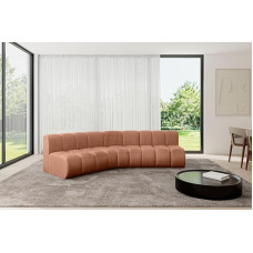 ALTDECOR Montra-L1-290 x 174 x 70 cm Abrikoso spalvos modulinė L formos kampinė modulinė sofa Kampinė modulinė sofa Gyvenamasis kraštovaizdis Sofa-lova Grindų sofa Minkšta sofa Montra-L1