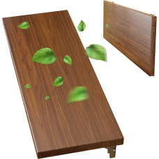 Sulankstomas rašomasis stalas, sieninis tvirtas sieninis sulankstomas stalas iš medžio masyvo, sieninis sulankstomas stalas virtuvei, kambariui, svetainei, vaikų kambariui (110 x 30 cm / 43 x 12 colių)