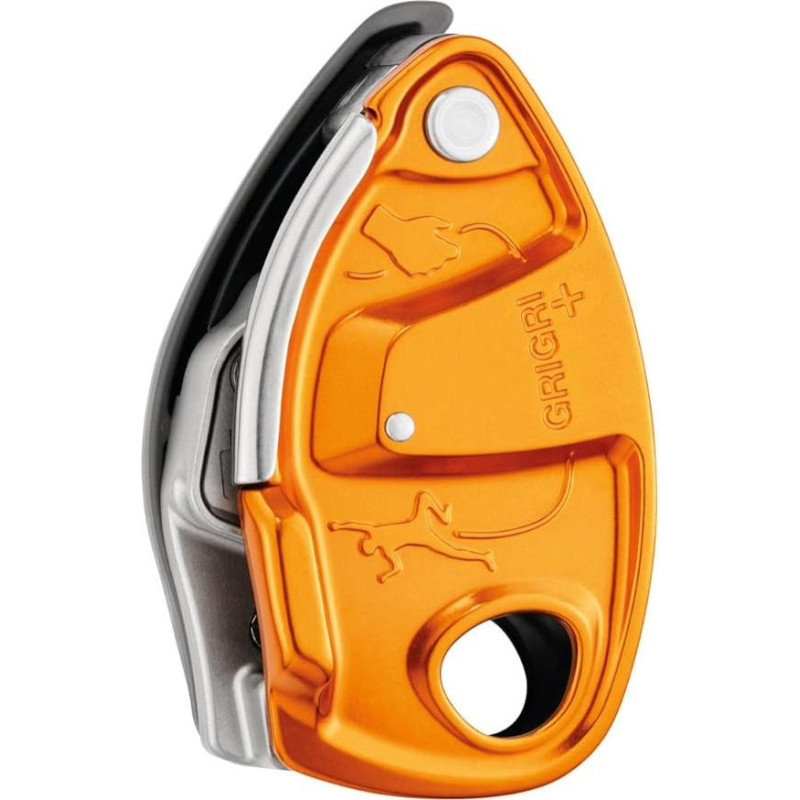 PETZL GRIGRI + tvirtinimo įtaisas su blokavimo įtaisu ir rankena nuo panikos, tinkamas besimokantiesiems ir intensyviam naudojimui