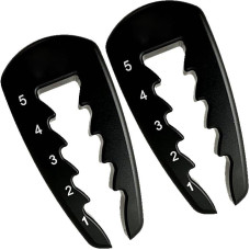 WADY Präzisionsverstellbares Golf-Tee-Höhenwerkzeug und Trainingshilfe – langlebiges Aluminium-Tee-Höhenmesser für konsistente Schwungübungen, Golf-Trainingsgeräte für Männer und Frauen, 2 Stück