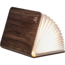 Gingko LED Mini Smart Book Desk Light With Natural Wood Effect Finish, Rechargable With Micro USB Charger, Walnut