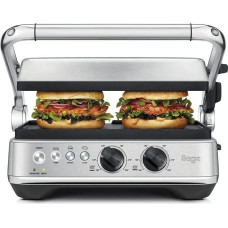 Sage Appliances SGR700 the BBQ und Press, Grill, Gebürstetes Edelstahl