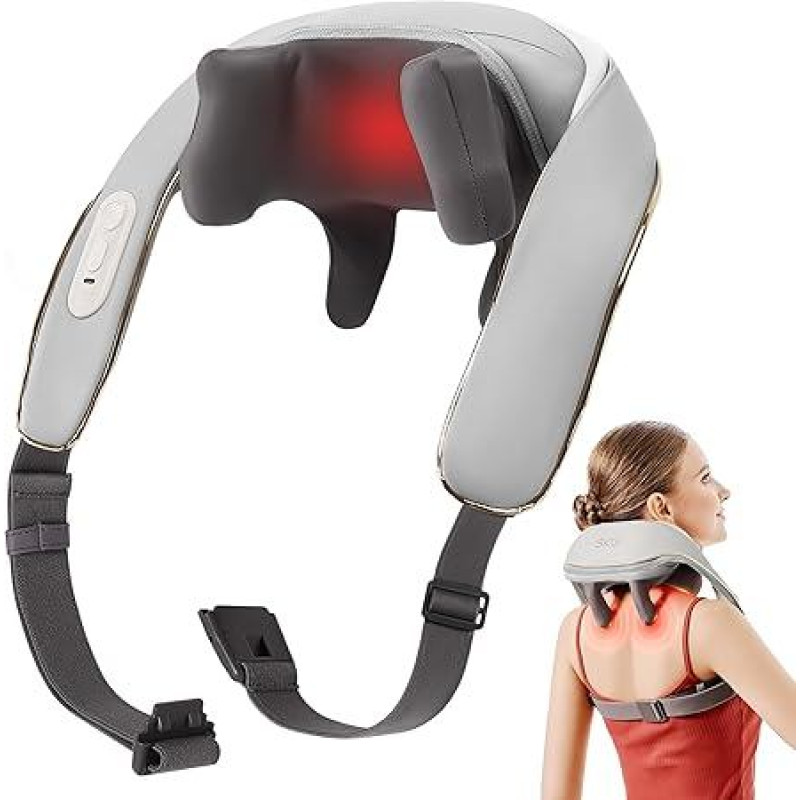 SKG masažuoklis kaklo masažuoklis su 6D giliųjų audinių, raumenų skausmo malšinimas kaklui, pečiams, kojoms, masažuoklis namams, biurui, dovanos vyrams, moterims, tėvo dienai, H5 Mini