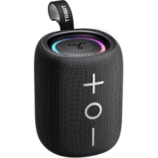 Tribit StormBox Mini 12 W Bluetooth 5.4 Wireless Speaker, 360° Surround Sound, XBass, LED Lighting, 12 Hours Playtime, IPX7 Waterproof, Wireless Stereo Pairing, Type-C for Home/Outdoor Use