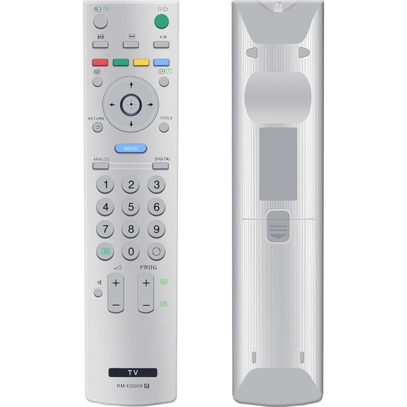 Replacement Remote Control RM-ED008 for Sony Bravia Smart TV KDL-20S2020U KDL-32S2510 KDL-32S2530 KDL-32P2530 KDL-40U2520 KDL-40S2510 KDL-40S2530 KDL-40W20W20W2 0000000KDL 46W2000, KDL-46S2510,