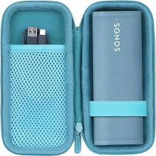 Lebakort Hard Case for Sonos Roam/Sonos Roam 2 Portable Waterproof Bluetooth Speaker (Light Blue)