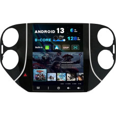 SXAUTO Android 13 [6G + 128G, 8-Core] IPS Car Radio for VW Tiguan (2010-2012) - Carplay/Android Car - LED Camera + MIC 360-CAM DAB Steering Wheel Control Fast Boot WiFi DSP Bluetooth 5.0-2 DIN 9.7