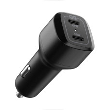 Spigen USB-C Car Charger 65W Dual Port Car Charger Fast Charge PD 3.0 45W + 20W Type C for iPhone 15 14 13 Pro Max Plus Mini MacBook Air iPad Pro Galaxy S23 S22 S21 Ultra Plus Pixel 8 Pro Steam Deck