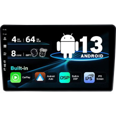 SXAUTO Android 13 Car Radio for Renault Duster/Dacia Sandero/Lada Xray 2/Captur/Logan 2 - CarPlay Android Car - Camera + Mic - 4G + 64G - DAB 360-CAM Steering Wheel Control WiFi - 2 DIN IPS 9 Inch