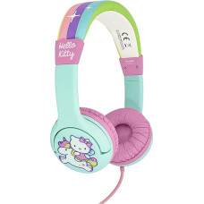 OTL Technologies HK0760 Kids Headphones - Hello Kitty Rainbow Wired Headphones for Ages 3 to 7 Years