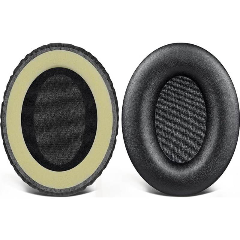 SOULWIT Replacement Ear Pads for Audio-Technica ATH-ANC7/ANC7B Headphones Earpads with Softer Protein Leather, High Density Foam