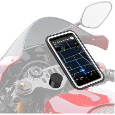 Shapeheart - Magnetic Smartphone Holder - Handlebars for Motorcycle Straps - Phone XL Up to 16.8 cm