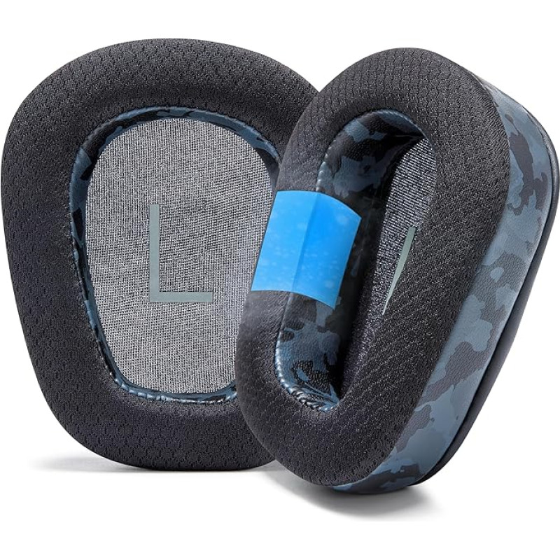 WC Freeze G935 / G933 - Cooling Gel Ear Pads Compatible with Logitech G935 / G933 / G533 / G430 / G432 / G433 and More Models of Wicked Cushions | Black Camo