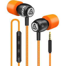 LUDOS Clamour In-Ear Headphones - Wired Earphones with Microphone and Bass, Premium Audio Quality, Memory Foam, Reinforced Cable, Headphones with Volume Control for iPhone, Apple, iPad