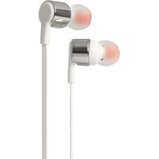 JBL In-Ear Headphones with 1 Button Remote Control and Integrated Microphone, Compatible with Apple and Android Devices T210 In-Ear Headphones