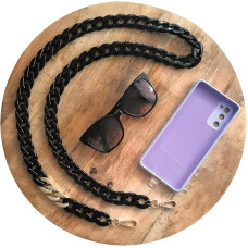 Antique Phone Chain [Works with All Phones] Black - Hands-Free Phone Chain