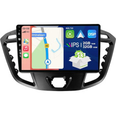 JOYX Android 12 IPS Car Radio Fits Ford Tourneo / Ford Transit Custom (2013-2021) - Built-in CarPlay Android Car - Free Camera - 2G + 32G - 9 Inch 2 DIN - DAB Steering Wheel Control 4G Fast Boot