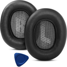 Ear Pads Replacement for JBL E65 (E65BTNC) Live 650 (650NC 650BTNC) Live 660 (660NC 660BTNC) Duet NC Wireless Headphones, Foam Cushion with Soft Leather (Black)