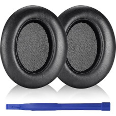 Aiivioll Replacement Earpads for Sony WH-XB910N XB910N Headphones Protein Leather Memory Foam Pads with Mesh (1 Pair) (Black)