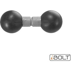 iBolt 25mm to 25mm Metal Extension Ball Adapter for Industry Standard Double Ball Socket Mounting Arms