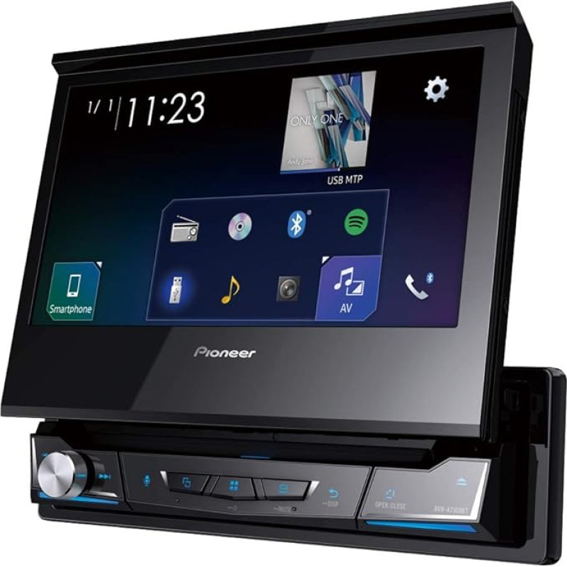 Pioneer 1026211 AVH-A7100BT Schwarz, Autoradio, Schwarz, Double Din