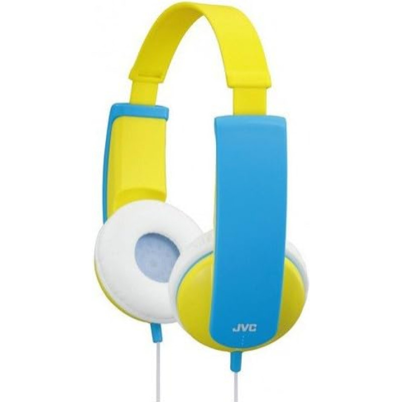 JVC HA-KD5-Y-E Kinder Stereo Kopfhörer mit reduzierter Lautstärke (85dB/1mW), Gelb