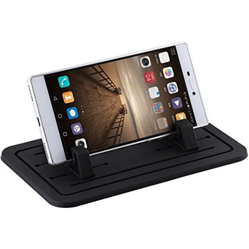 Universal Silicone Gel Mount Stand Car Dashboard Phone Mount Pad Cell Sat Nav All Vehicles Phones GPS Mat Non-Slip Dash Adjustable for Smartphone Table