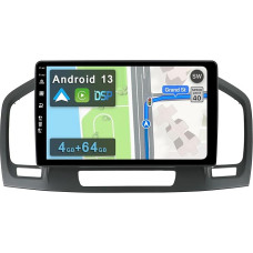 YUNTX [4GB + 64GB] Android 13 Car Radio for Opel Holden Insignia (2008-2014)-[Integrated CarPlay/Android Car/DSP/GPS]-9 Inch IPS 2.5D Camera + MIC-DAB/Steering Wheel Control/Mirror Link/Bluetooth