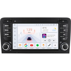 Android 12 Car Radio 7 Inch Touchscreen 8 Core for Audi A3 S3 RS3 2003-2012 WiFi CarPlay/Android Car Bluetooth DAB+ OBD2 RDS OPS SWC DSP (A3)