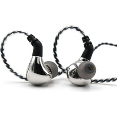 BLON BL-03 HiFi 10mm Carbon Membrane Dynamic Driver In-Ear Headphones with 0.78 mm 2-Pin Removable cable In-ear Silver