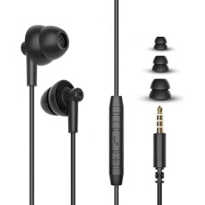 Avantree Lullaby E20 Cable In-Ear 3.5 mm Sleep Headphones with Small, Super Soft Ear Plugs for Side Sleepers and Small Ears, Noise Cancellation, Microphone & Volume Control