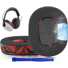 SOULWIT Replacement Ear Pads for Sony Inzone H7 (WH-G700) / H9 (WH-G900N) Wireless Gaming Headset Noise Isolating Foam Pads Ice Silk Fabric