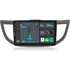 [8GB + 256GB] Android 14 Car Radio for Honda CRV 2012-2016-[Integrated CarPlay/Android Car/DSP/GPS]-10.1 Inch IPS Screen DAB/Mirror Link/Bluetooth 5.0/AHD/360 Camera