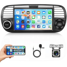 1G + 32G Android 13 Car Radio for Fiat 500 2007-2015 with GPS Navigation WiFi Mirror LInk