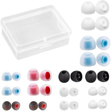 16 Pairs Silicone Earbuds Replacement Headphone Buds Earplugs Earplugs Replacement Noise Isolation Earplugs Earplugs Earplugs Small Beats Earbuds Replacement Tips with Case for Headphones