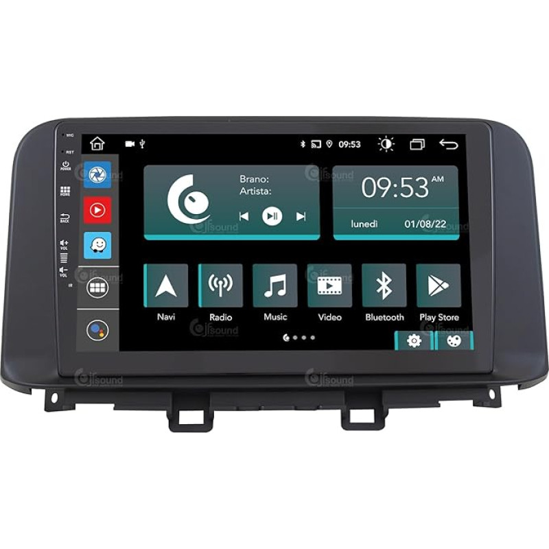 Personalised Car Radio for Hyundai Kona 2018-2021 Android GPS Bluetooth WiFi USB DAB+ Touchscreen 10 Inch 8Core Carplay Android Car