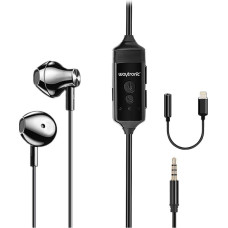 Waytronic Cell Phone Recording Headphones for iPhone, Voice Recording, Mobile Phone Calls, Skype, Facebook, Whatsapp, Audio Recording(with Port)