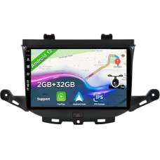 BXLIYER Android 12 Car Radio for Vauxhall Astra K/Buick Verano GS (2016-2020) - Reversing Camera Free - 2G + 32G - IPS 9 Inch 2 DIN - DAB Steering Wheel Control WiFi Carplay Android Car Bluetooth DSP