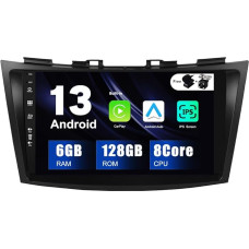 SXAUTO Android 12-6G+128G - IPS Car Radio for Suzuki Swift/Ertiga (2011-2017) - Built-in Carplay/Android Car/DSP - LED Camera + MIC - DAB Steering Wheel Control Fast Boot 360-CAM WiFi - 2 DIN 9 Inches