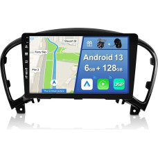 YUNTX [6GB + 128GB] Android 13 Car Radio for Nissan Juke/ YF15 Infiniti ESQ (2010-2017)-[Integrated CarPlay/Android Car/DSP/GPS]-9 Inch IPS 2.5D Camera + MIC-DAB/Mirror Link/Bluetooth 5.0/360 Camera