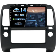 BXLIYER Android 13 IPS Car Radio Suitable for Nissan Navara 3 D40 (2004-2010) - Built-in Wireless CarPlay Android Car - Free Camera - 2G + 32G - 9 Inch 2 DIN - DAB Steering Wheel Control WiFi Fast