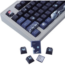 JakeTsai PBT klavišų dangteliai, 128 klavišų dažytos sublimacinės 