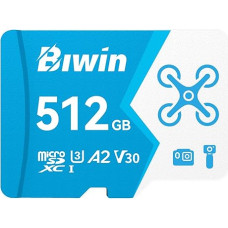 Biwin MS160 MicroSDHC UHS-I Memory Card 512GB - Read up to 160MB/s - A2 V30 U1 Class 10-4K UHD Videos for Video Recording from Smartphones/Tablets/Digital Camera Canon Sony