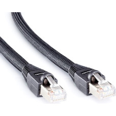 Eagle Cable by INAKUSTIK – 10065000 – Deluxe CAT6 Network Cable | LAN Cable for HD Audio and HD Video Streaming | 100 m in Black | Double Shielded - Thick Data Conductor (AWG 24) - SF-UTP Design