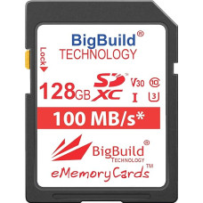eMemoryCards 128GB UHS-I U3 100MB/s Memory Card Compatible with Sony Cyber Shot DSC RX10 II, RX10 III, RX10 IV Camera, Class 10 SDXC