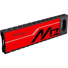Archgon G70, išorinis SATA M.2 SSD diskas, 480 GB, USB 3.1, 2 kartos (C tipo), žaidimų nešiojamasis, raudonos spalvos