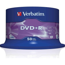 Verbatim 43550 - DVD+R 16 x 50 vnt.