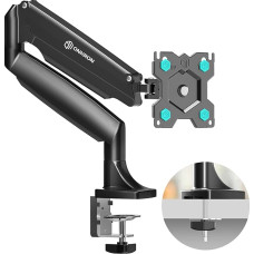 ONKRON Monitorhalterung Tisch für 13 - 32 Zoll Bildschirm bis 9 kg, Gasdruckfeder Monitor Halterung Tisch 75x75 & 100x100 VESA Tischhalterung Monitor Arm schwenkbar, neigbar, drehbar Schwarz G100-B
